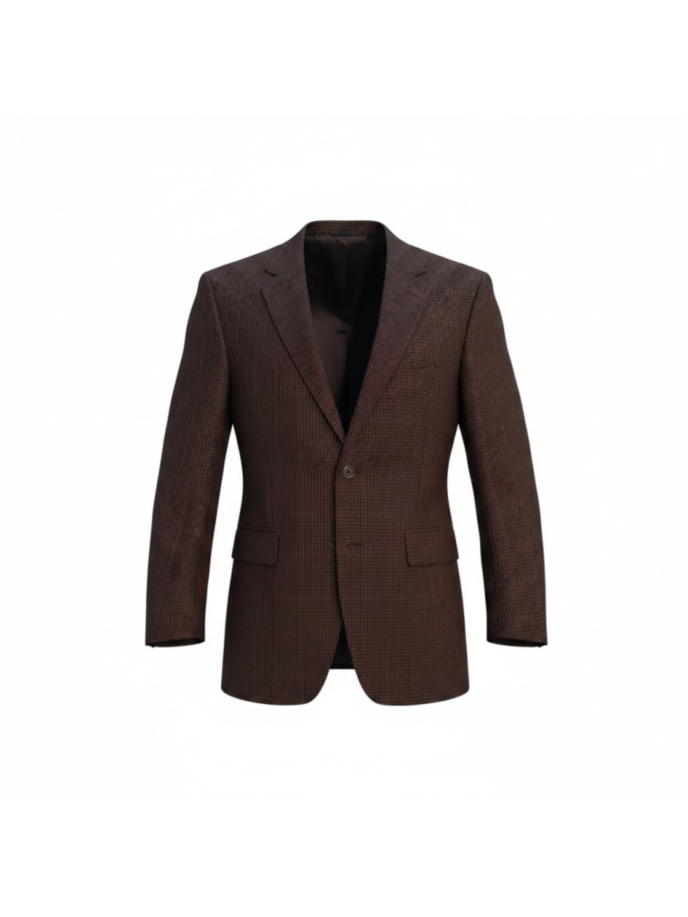 Men's Jos. A. Bank Brown & Black Check Wool Silk Sport Coat Size 40R
